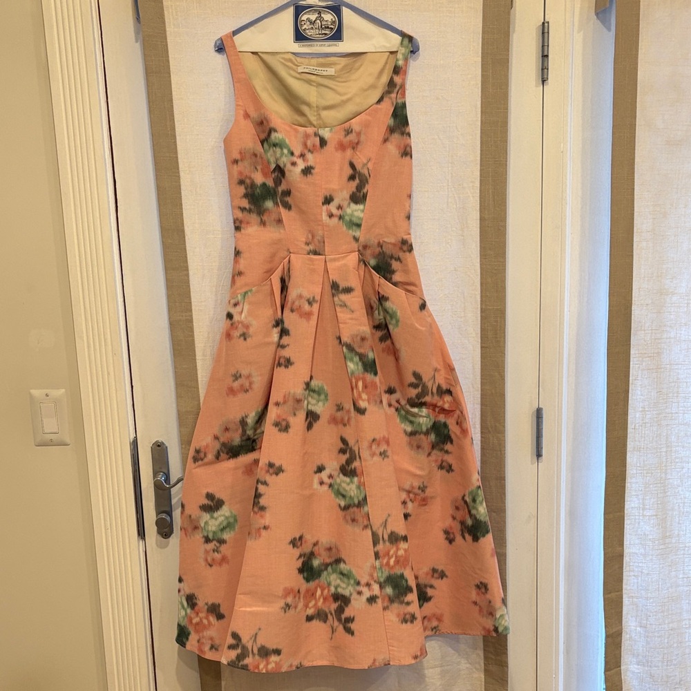 Philosophy di Lorenzo Serafini Light Pink Floral Midi Dress